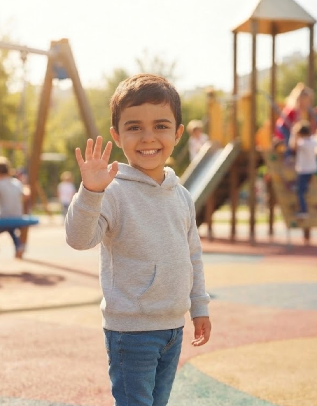 A photograph of a child